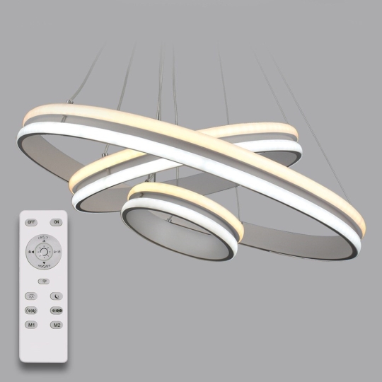 Світильник LED smart 170W, 30K-65K, з пультом, біла GRAVITACIA VOLNA Luminaria
