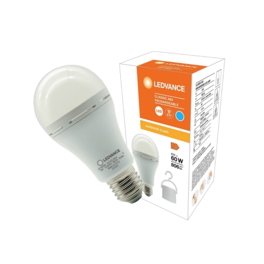 Лампа LED акумуляторна A60 8W E27 6500K LEDVANCE