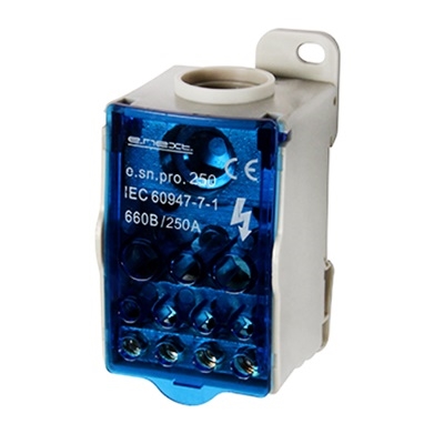 p0680004 Блок розподільчий e.sn.pro.250, на DIN-рейку, 250А, E.Next