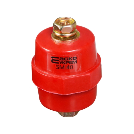 A0150100004 Ізолятор-тримач SM40, 40мм, червоний, Аско