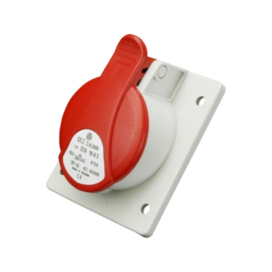 IEN 1653 Розетка силова вбудована 5р, 16А, IP54, SEZ