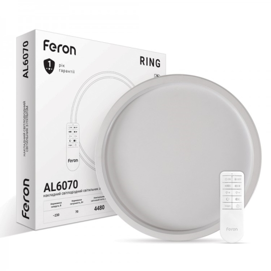 AL6070 Світильник LED FERON RING SMART 70W