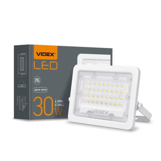 Прожектор світлодіодний VIDEX 30W 5000K білий
