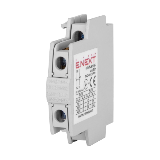 i0140001 Додатковий контакт 1no+1nc для контакторів, e.industrial.au.11lr, E.Next