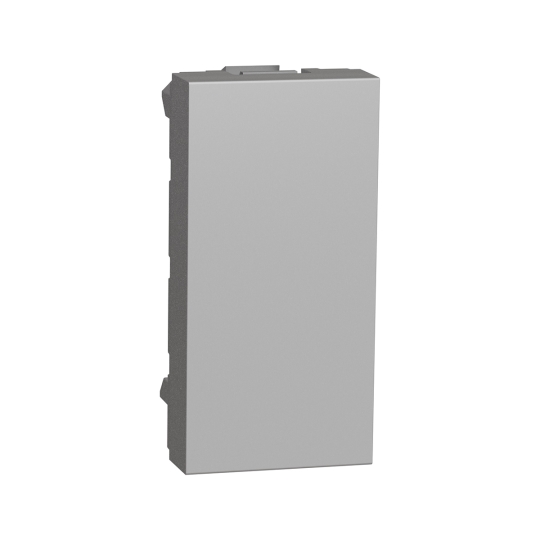 NU986530 Заглушка, 1 модуль, алюміній, New Unica, Schneider Electric
