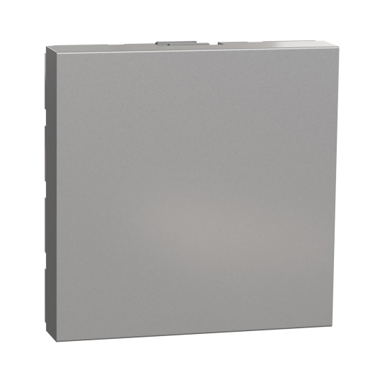 NU986630 Заглушка, 2 модулі, алюміній, New Unica, Schneider Electric