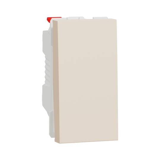 NU310344 Вимикач 1кл. прохідний, 1 модуль, бежевий, New Unica, Schneider Electric