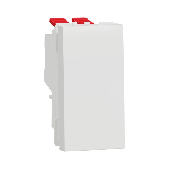 NU310518 Вимикач 1кл. перехресний, 1 модуль, білий, New Unica, Schneider Electric