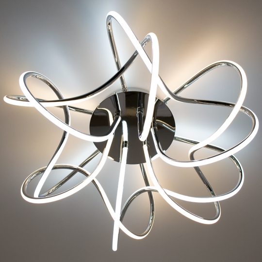 Світильник LED smart 80W, 30K-65K, з пультом, хром LIANA MUSE Luminaria