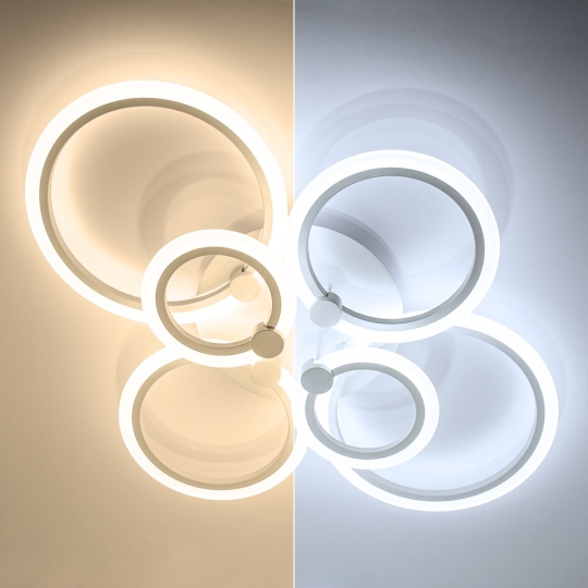 Світильник LED smart 132W, 30K-65K, з пультом, білий EUROPA Luminaria