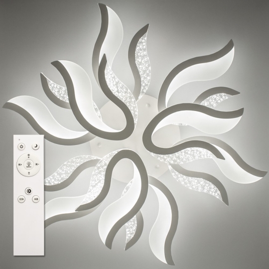 Світильник LED smart 165W, 30K-65K, з пультом, білий PARMA Luminaria