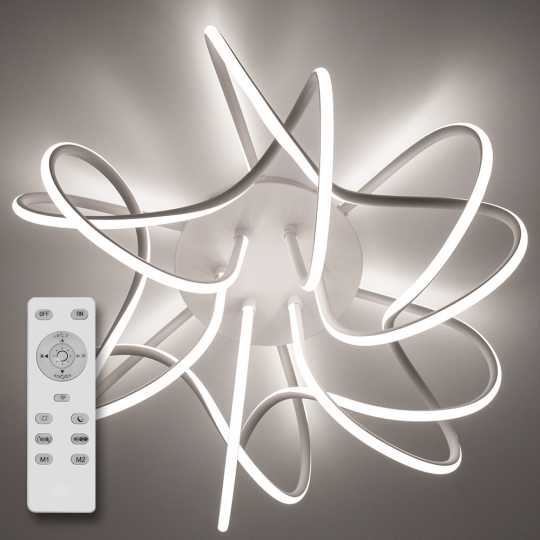 Світильник LED smart 80W, 30K-65K, з пультом, білий LIANA MUSE Luminaria