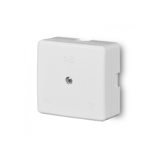 0236-00 Розподільча коробка зовнішня 60х60х30мм, IP41, біла, (телефонна), Elektro-Plast