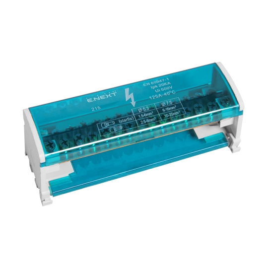 p0650002 Шина нульова в корпусі (кросс модуль) 2х11 отв., e.cbs.pro.2.11, на DIN-рейку, E.Next