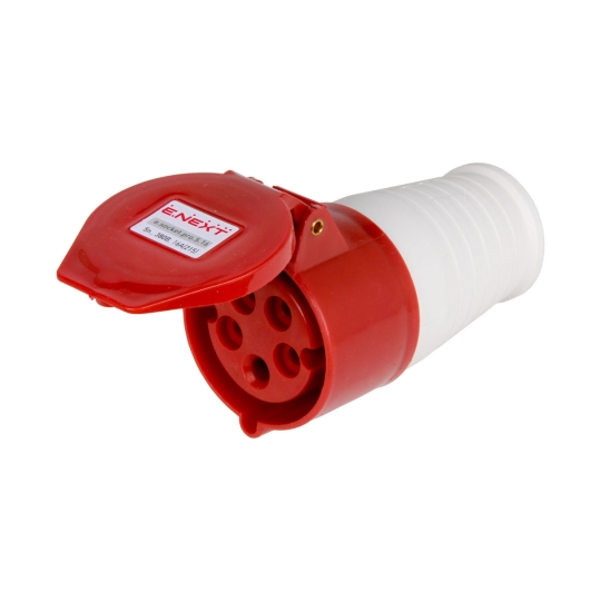 p012018 Силова розетка переносна 5р, 16А, IP44, e.socket.pro.5.16, E.Next