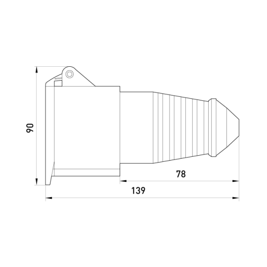 p012018 Силова розетка переносна 5р, 16А, IP44, e.socket.pro.5.16, E.Next