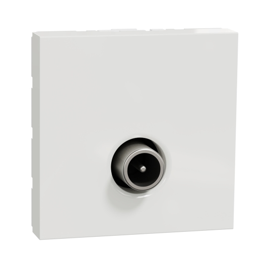NU346218 Розетка TV, 2 модулі, біла, New Unica, Schneider Electric