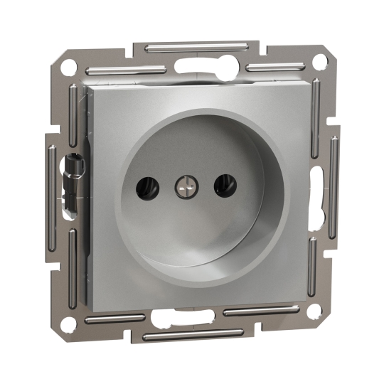 EPH3000161 Розетка без з.к., алюміній, ASFORA, Schneider Electric