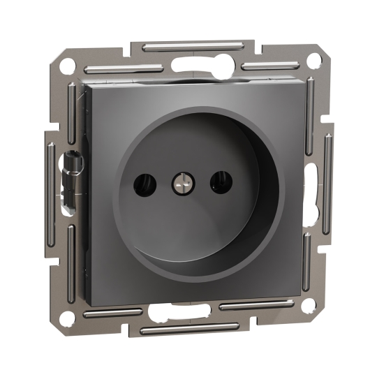 EPH3000171 Розетка без з.к., антрацит, ASFORA, Schneider Electric