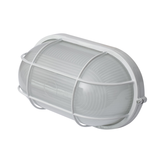 l002029 Світильник e.light.1403.1.100.27.white 100W, овал, білий з решіткою ENEXT