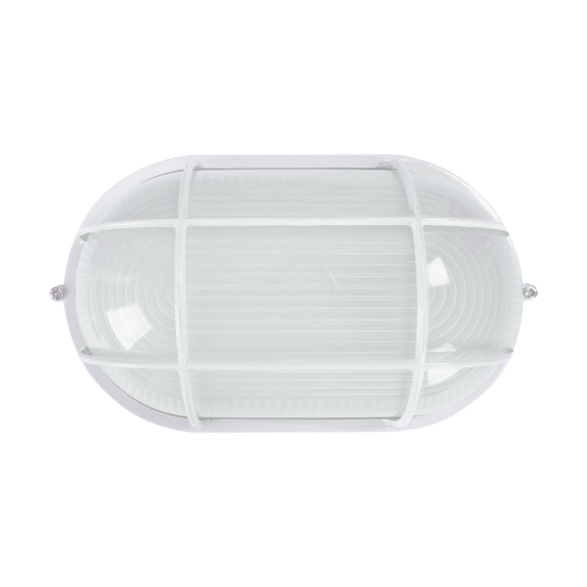l002029 Світильник e.light.1403.1.100.27.white 100W, овал, білий з решіткою ENEXT