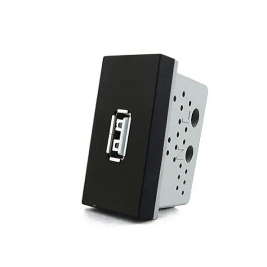 C7-1USB-12 Механізм розетки LIVOLO USB чорний