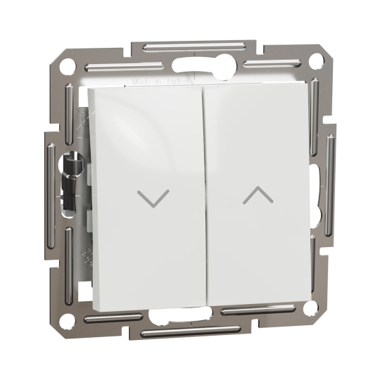 EPH1370121 Вимикач для жалюзі 2кл., білий, ASFORA, Schneider Electric