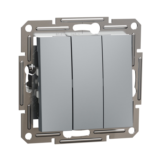 EPH2100162 Вимикач 3кл., сталь, ASFORA, Schneider Electric