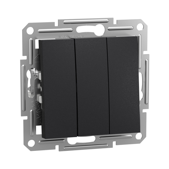 EPH2100171 Вимикач 3кл., антрацит, ASFORA, Schneider Electric