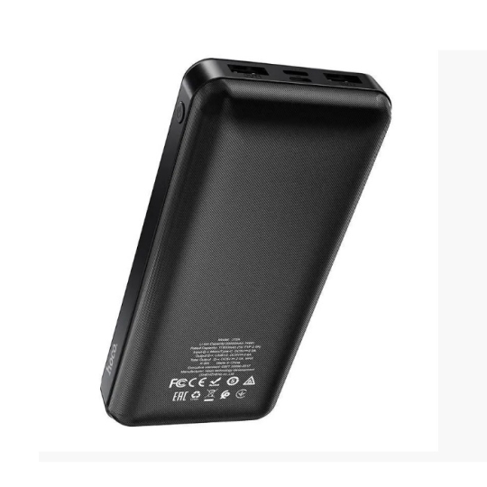 Батарея (Повербанк) 20000mAh, 10W, J72A, чорний, HOCO
