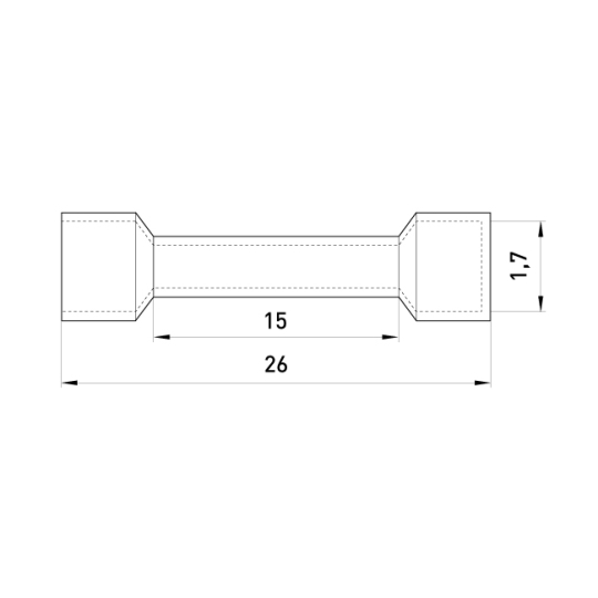 s4036002 Гільза ізольована 0.5-1.5 мм², жовта, e.splice.stand.bv.1.yellow, E.Next (уп./100шт.)