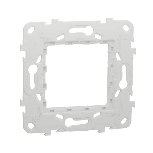 NU7002P Супорт пластиковий, 2 модулі, New Unica, Schneider Electric