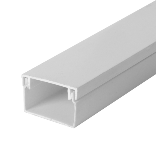 s033009 Короб пластиковий 60х40мм, 2м, білий, е.trunking.stand.60.40, E.Next (ціна за 1м)