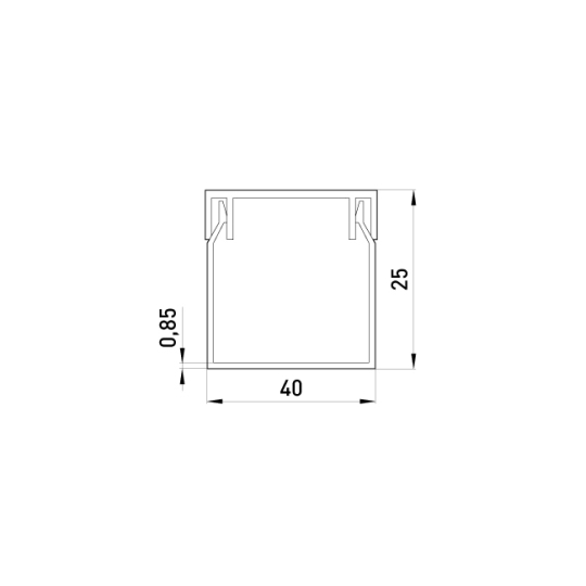 s033009 Короб пластиковий 60х40мм, 2м, білий, е.trunking.stand.60.40, E.Next (ціна за 1м)
