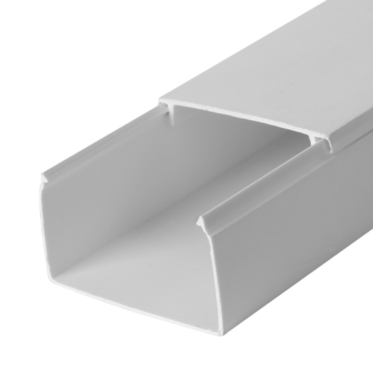 s033012 Короб пластиковий 100х60мм, 2м, білий, е.trunking.stand.100.60, E.Next (ціна за 1м)