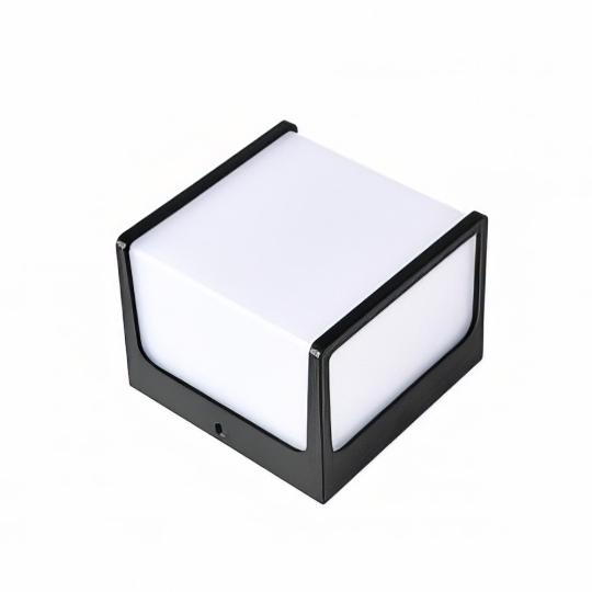 Світильник фасадний 8W 4200K IP65 чорний CUBE Horoz
