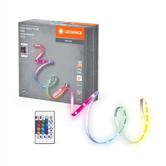 Світлодіодна стрічка FLEX AUDIO TV 2м RGB USB VR RC Ledvance