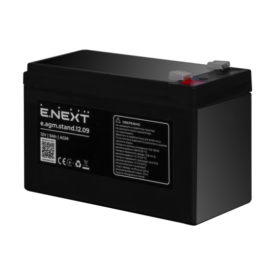 s072002 Акумуляторна батарея e.agm.stand.12.09 12В, 9Аг, AGM Enext