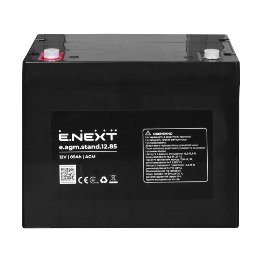 s072009 Акумуляторна батарея e.agm.stand.12.85 12В, 85Аг, AGM Enext