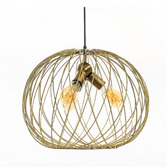 Підвісний світильник 3xE27 золотий Dome P460 AnticGoldL Atmolight