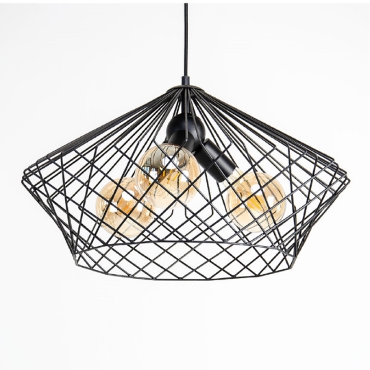 Підвісний світильник 3xE27 чорний Brill P510 Black Atmolight