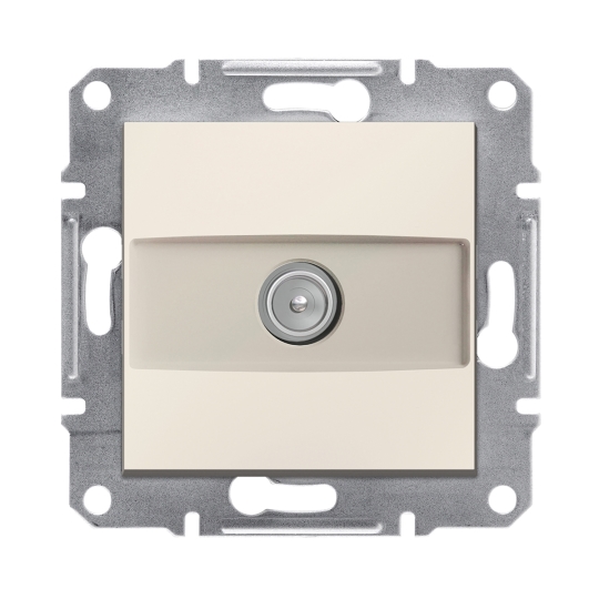 EPH3270123 Розетка TV кінцева 1 дБ, кремова, ASFORA, Schneider Electric