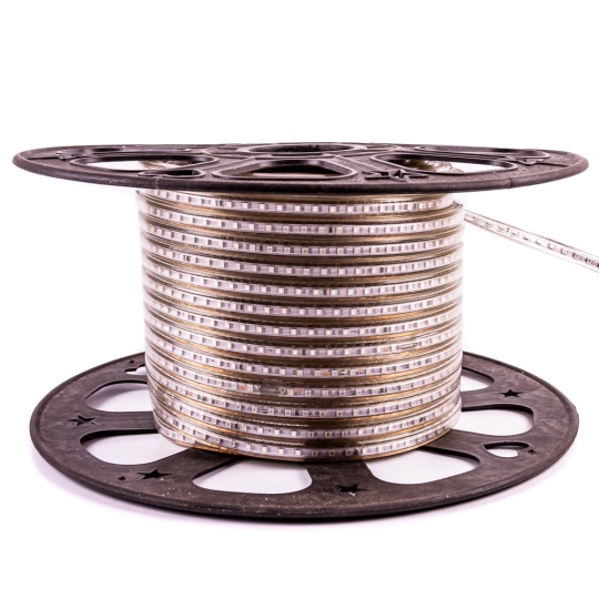 Світлодіодна стрічка 220V помаранчева, 6W, 10х6мм, IP65, smd2835, AVT (бухта/50м)