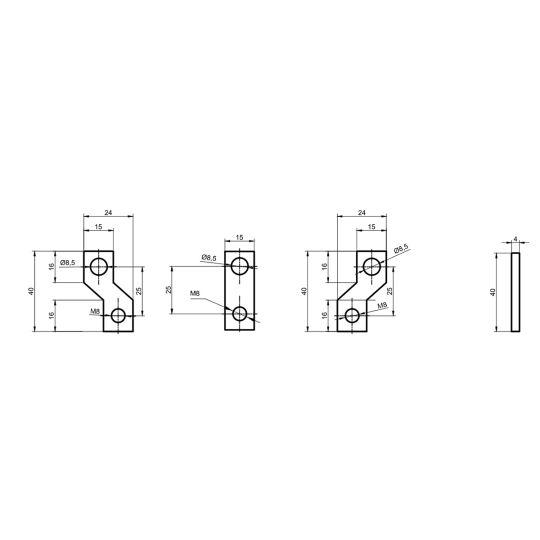 KSHP323 Шини перехідні розширювальні для FMC-2, Promfactor (компл./3шт.)