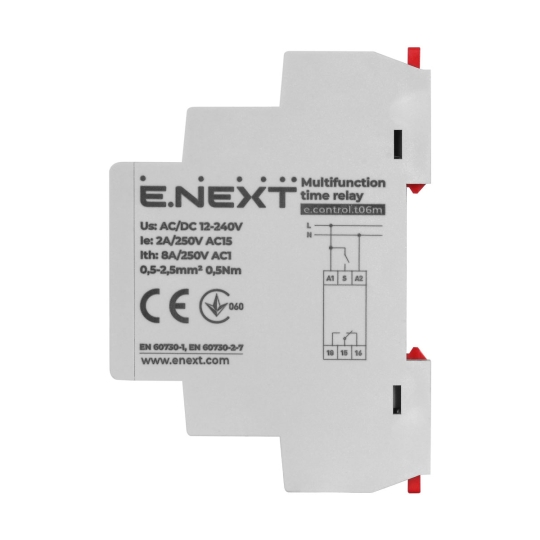 p0690012 Реле часу багатофункціональне e.control.t06m, Enext