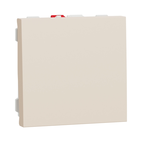 NU320144 Вимикач 1кл., 2 модулі, бежевий, New Unica, Schneider Electric