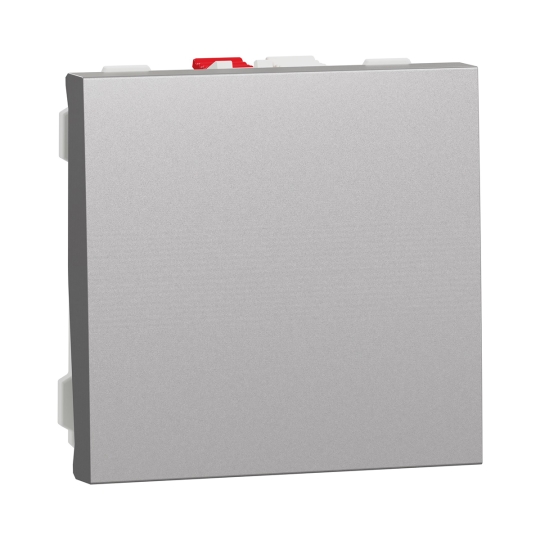 NU320130 Вимикач 1кл., 2 модулі, алюміній, New Unica, Schneider Electric