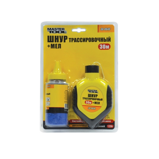 30-0640 Шнур трасувальний, 30м, з крейдою, MASTERTOOL
