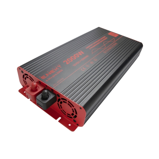 s073003 Інвертор з функцією зарядки e.inv.pro.2000 12/220В 2000Вт, чистий синус Enext