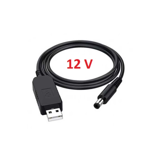 Кабель для живлення Wi-Fi роутера від повербанка 12V